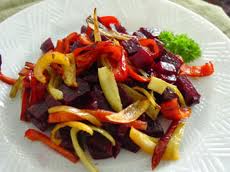 beet and pepper salad