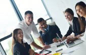 business people in a meeting at office