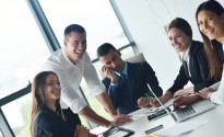 business people in a meeting at office