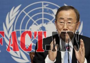 File photo of U.N. Secretary-General Ban addressing a news conference at the United Nations European headquarters in Geneva