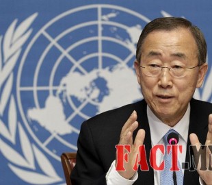 File photo of U.N. Secretary-General Ban addressing a news conference at the United Nations European headquarters in Geneva