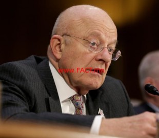 Director of National Intelligence James Clapper testifies to the Senate Select Committee on Intelligence hearing on “Russia’s intelligence activities